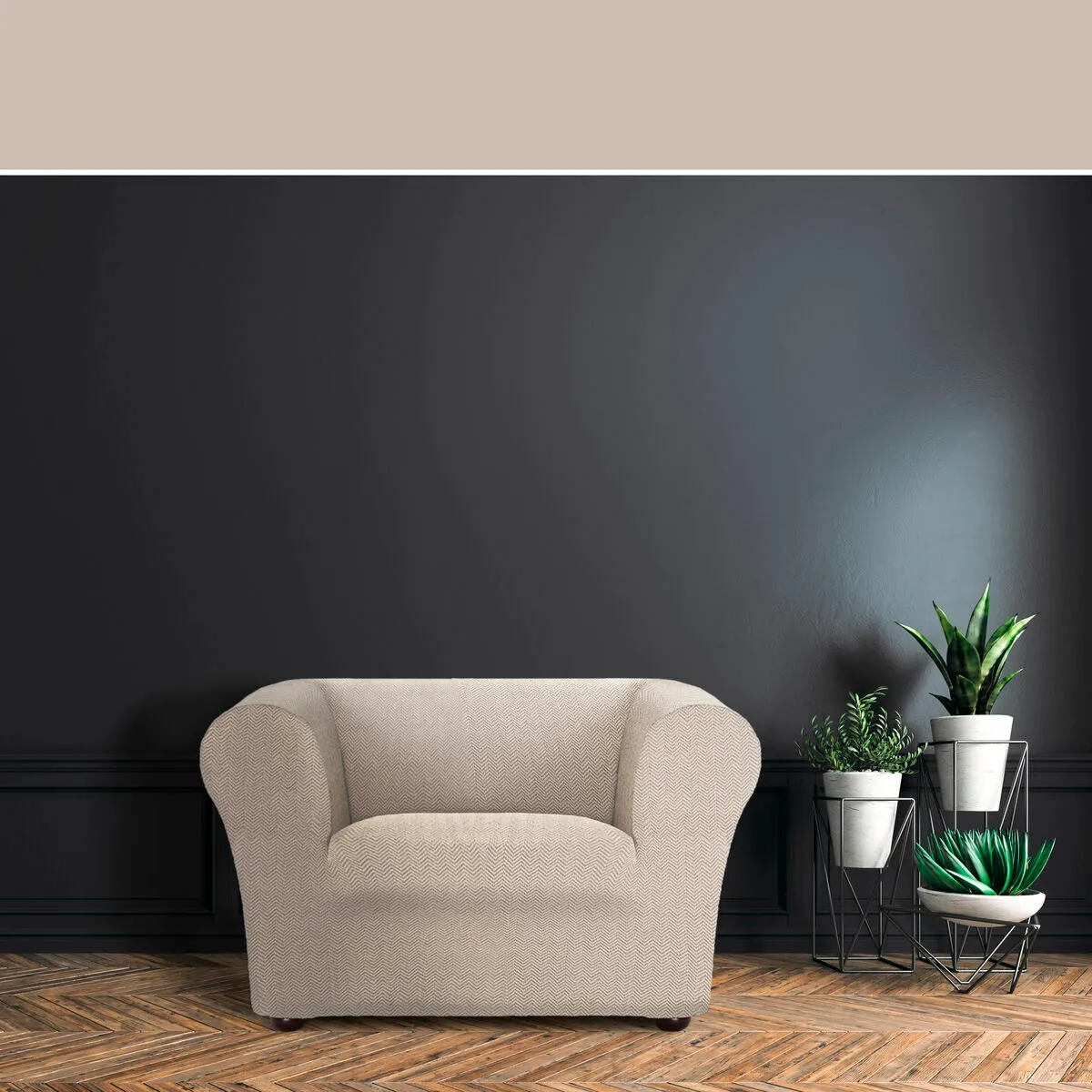 Eysa Housse de fauteuil PREMIUM JAZ - Beige