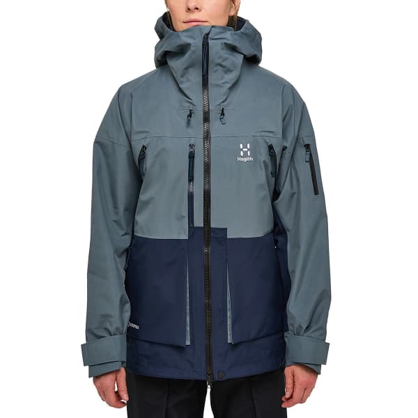 Veste ski de randonnée HAGLÖFS VASSI GTX JACKET W STEEL BLUE/TARN BLUE