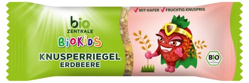 BioZentrale Kids Knusperriegel Erdbeere
