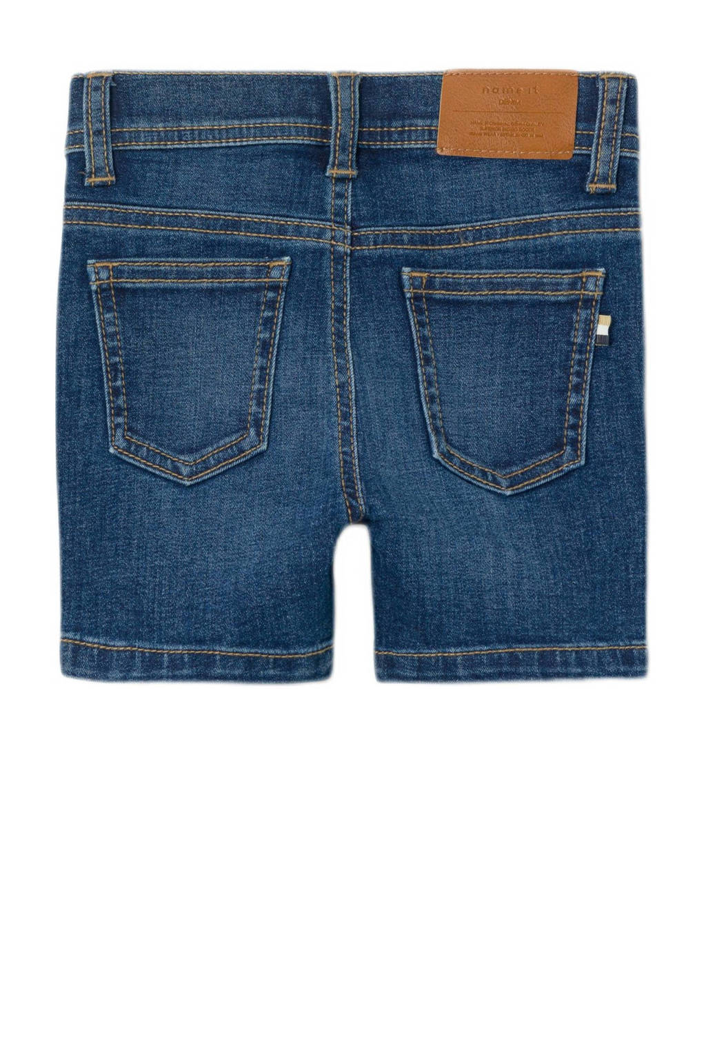 NAME IT slim fit denim short NKMSILAS dark blue denim