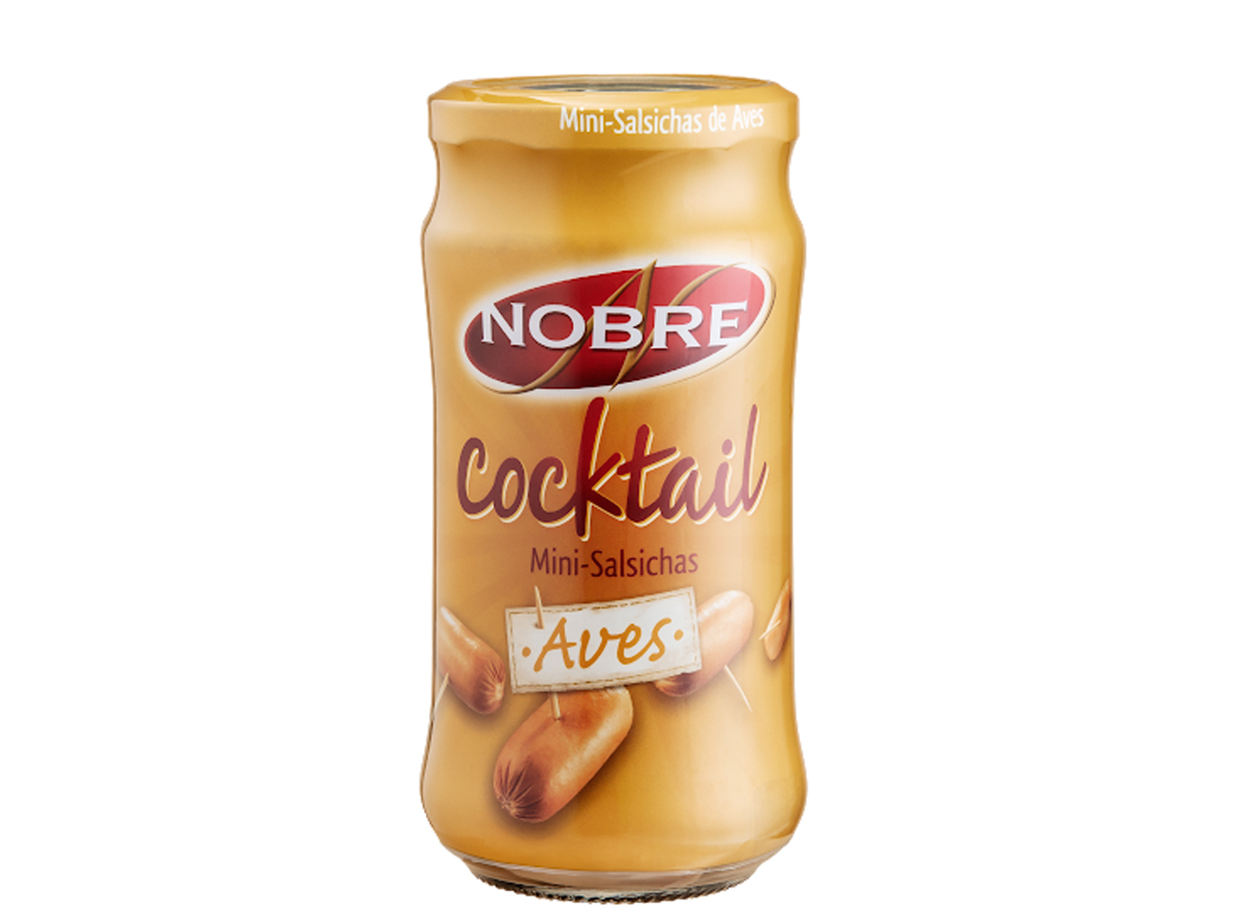 SALSICHAS AVES NOBRE COCKTAIL FRASCO 360(190)G