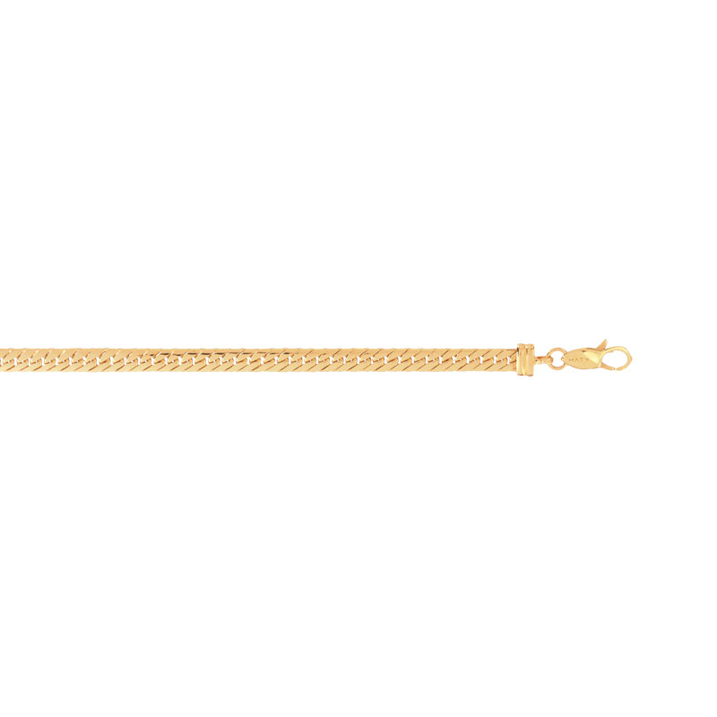 Bracelet or 750 jaune maille anglaise 18 cm