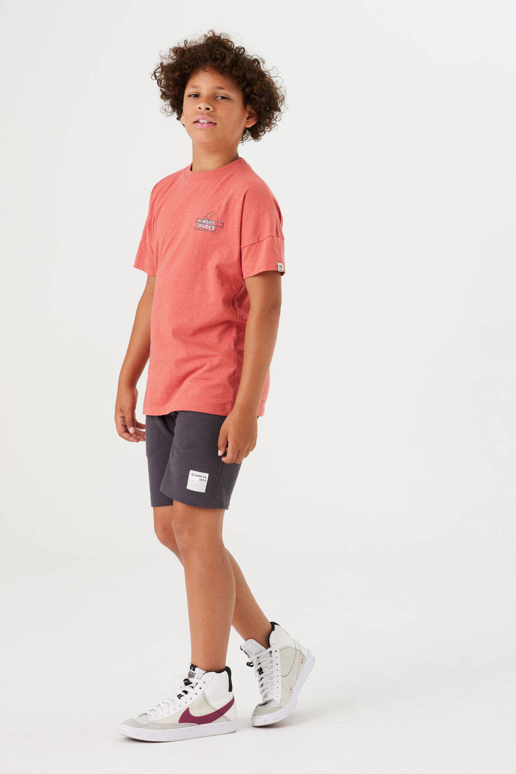 Garcia sweatshort donkergrijs