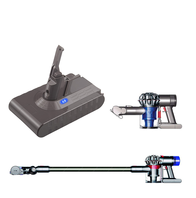 Dyson V8 Ersatz Akku Staubsaugerakku 21.6V / 3000mAh (AV8-6134) - Grau