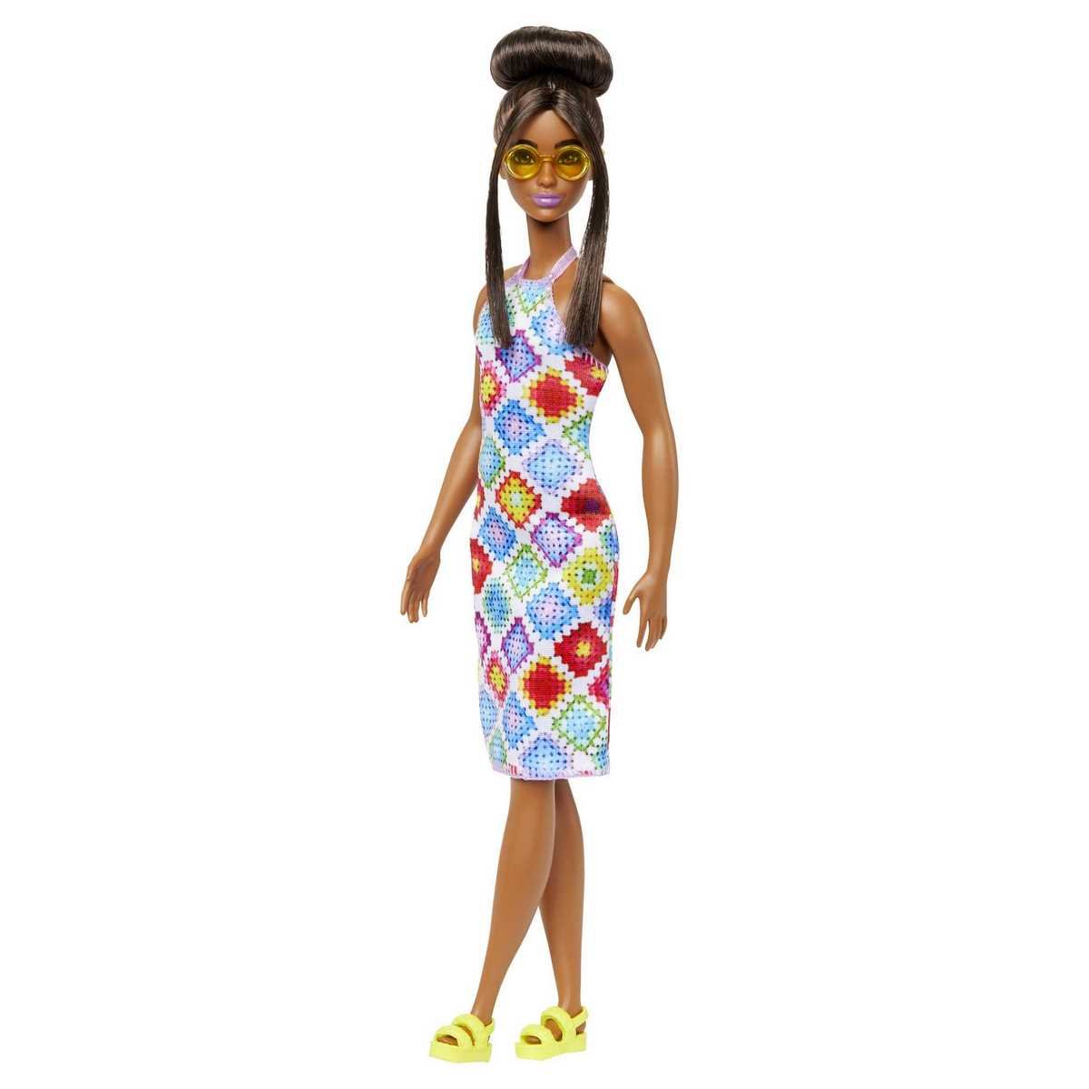 Barbie fashionista robe crochet patchwork