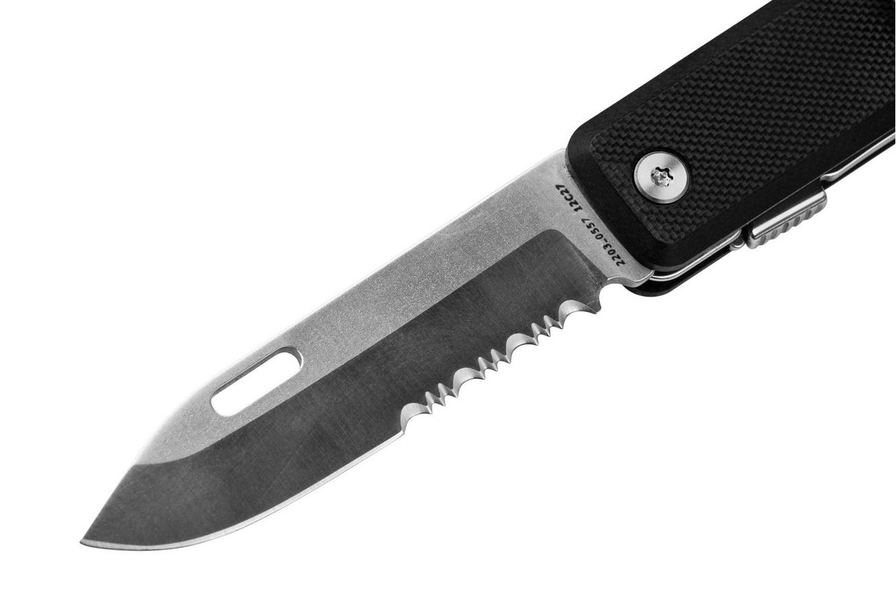 The James Brand The Ellis Scissors Serrated Black G10 Stainless KN119101-01 zakmes
