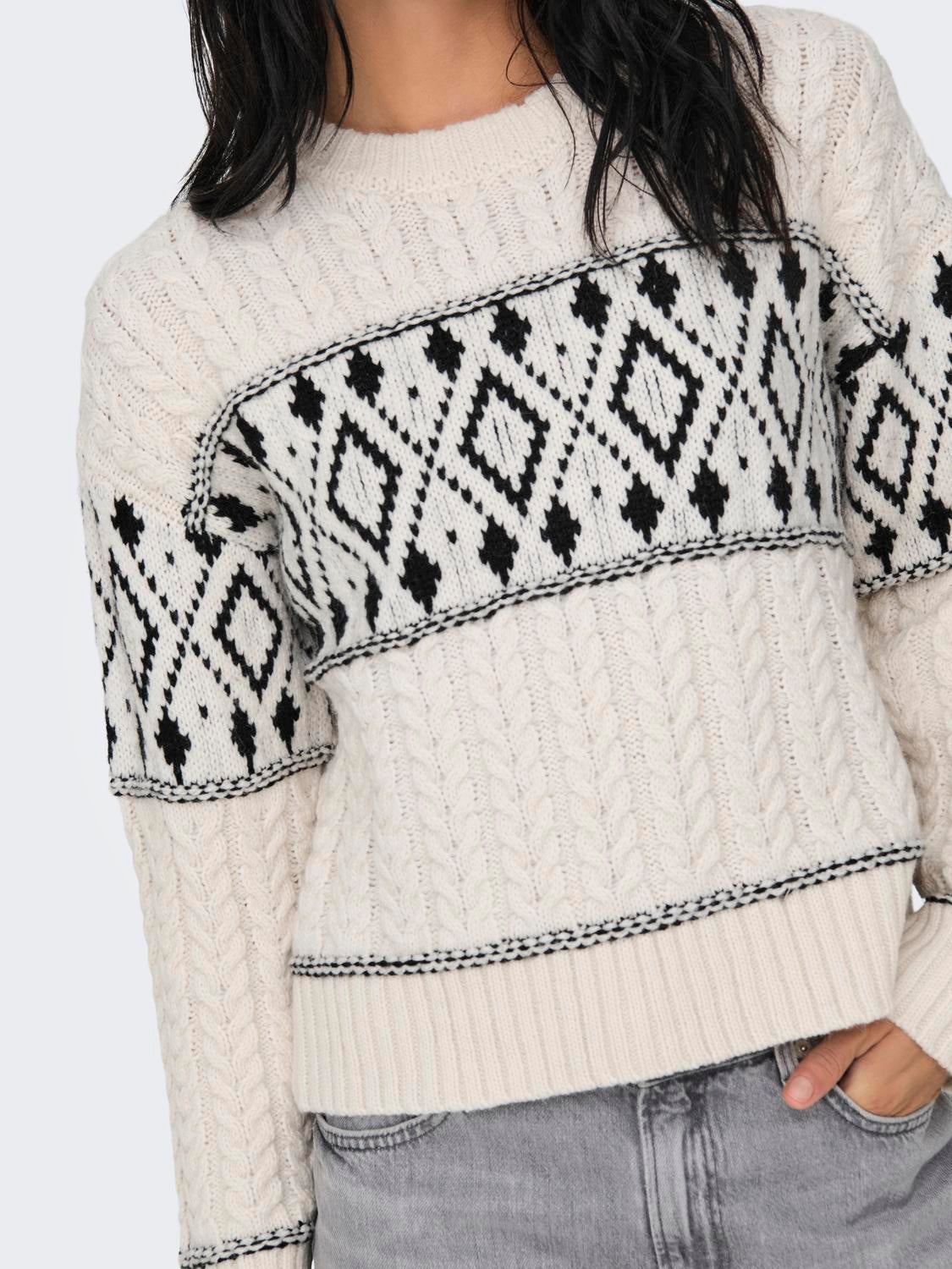 ONLMARENT Strickpullover Cloud Dancer