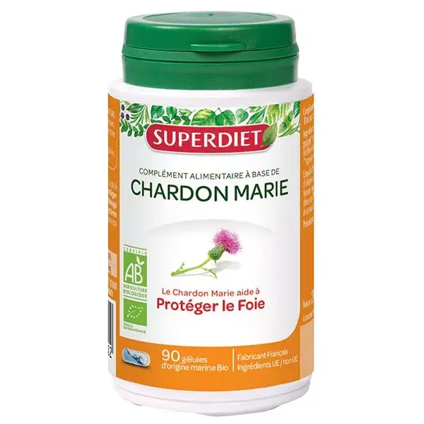 Superdiet Cardo Mariano Orgânico 90 cápsulas