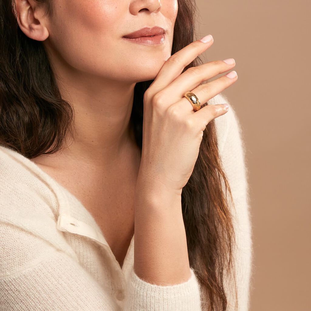 Bague Lessie Acier Doré