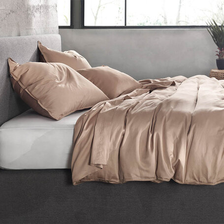 Dekbedovertrek Satinado - Praline Brown