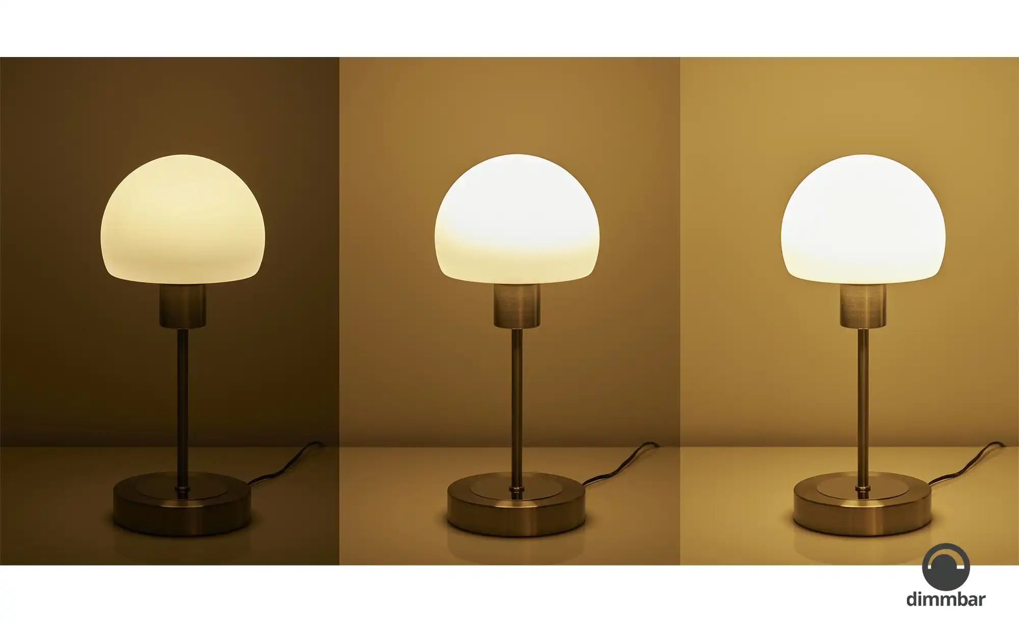 KHG LED-Tischleuchte, 1-flammig, chrom mit Touchdimmer