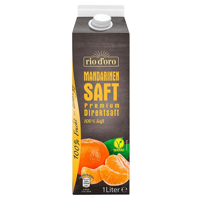 RIO D´ORO Premium Direktsaft 1 l, Mandarine