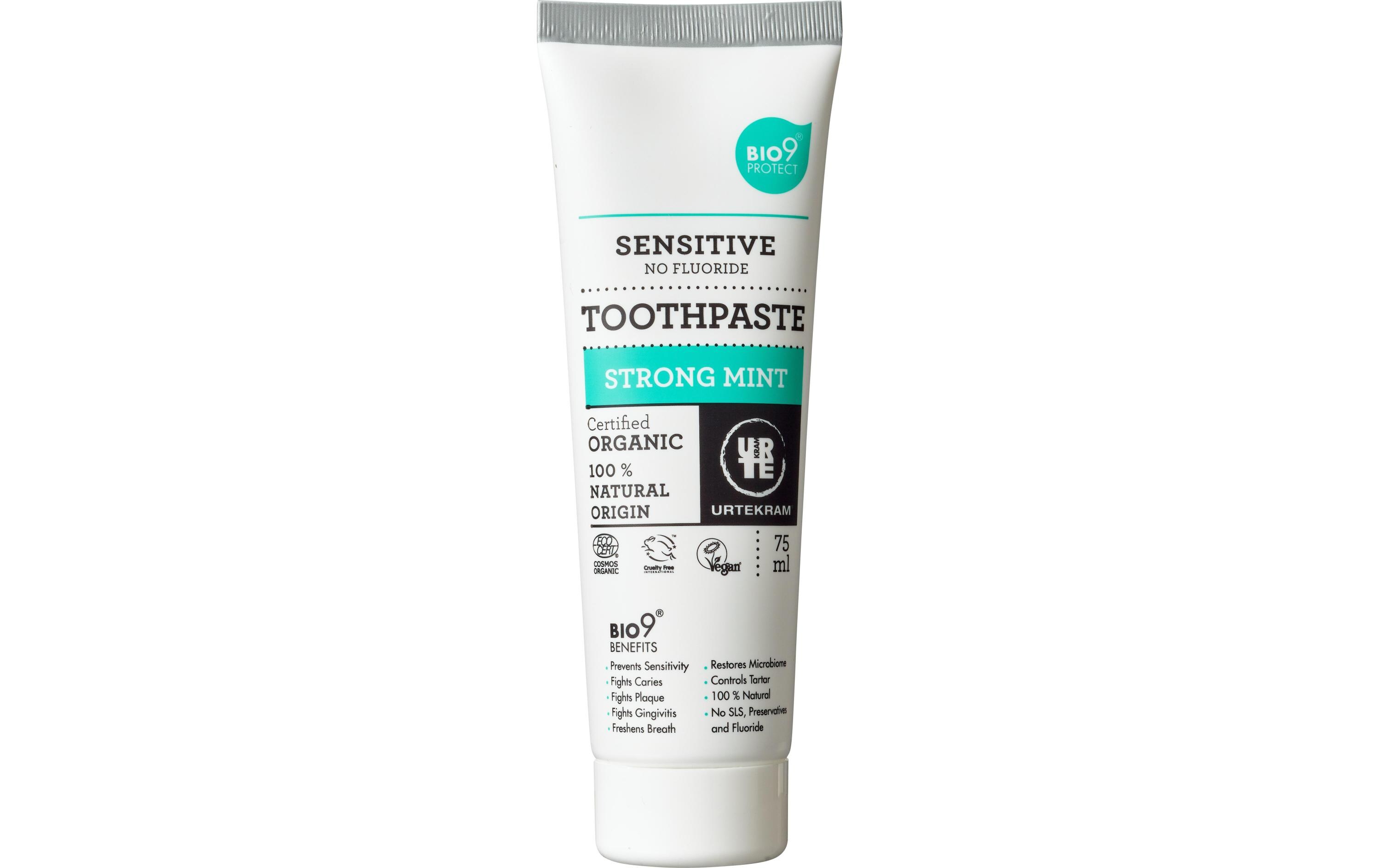 Zahnpasta Strong Mint Sensitiv 75 mlNatürliche Zahnpasta ohne Fluorid