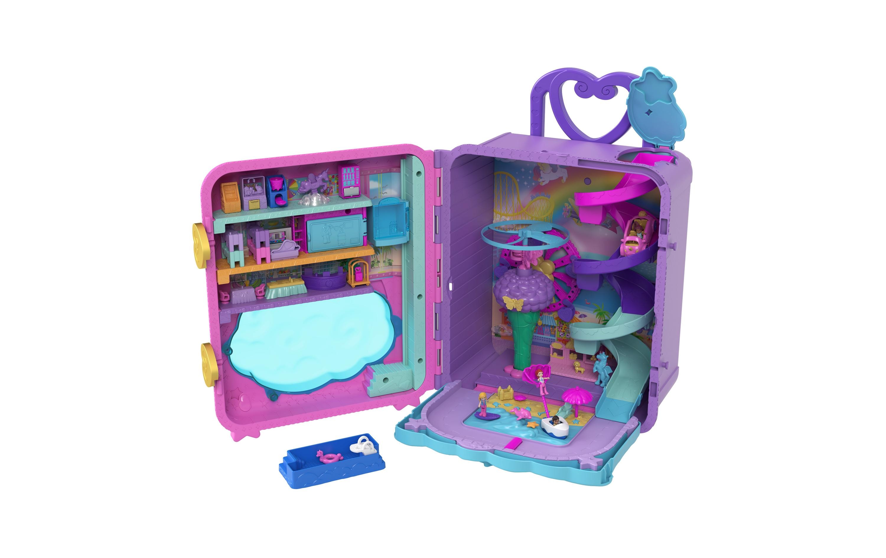 Spielset Polly Pocket Urlaub im Rollkoffer SpielsetSpielset und Aufbewahrungsmöglichkeit in einem