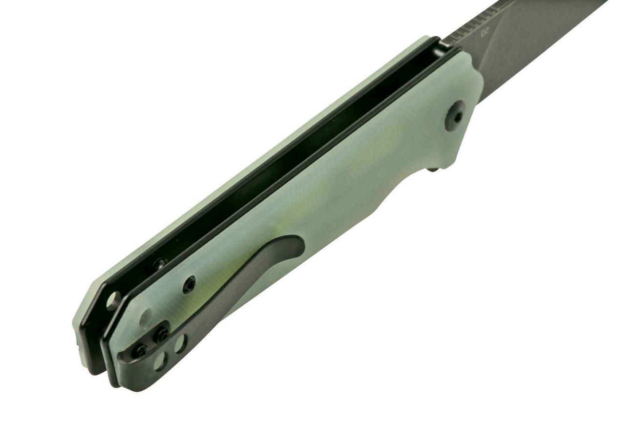 QSP Knife Mamba V2, QS111-J2, Blackwashed, Jade G10, zakmes