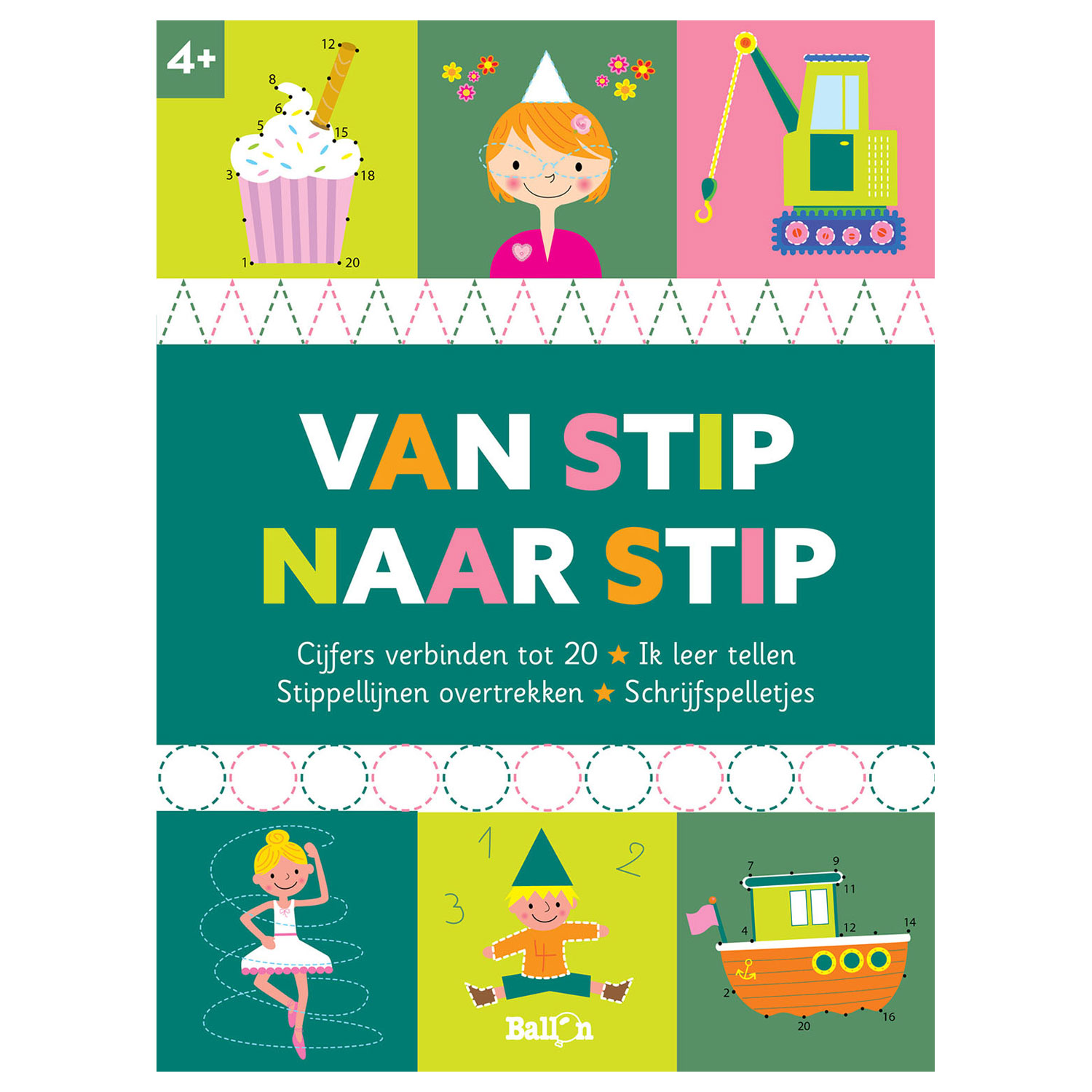Van stip naar stip - Cijfers verbinden tot 20 (4+)