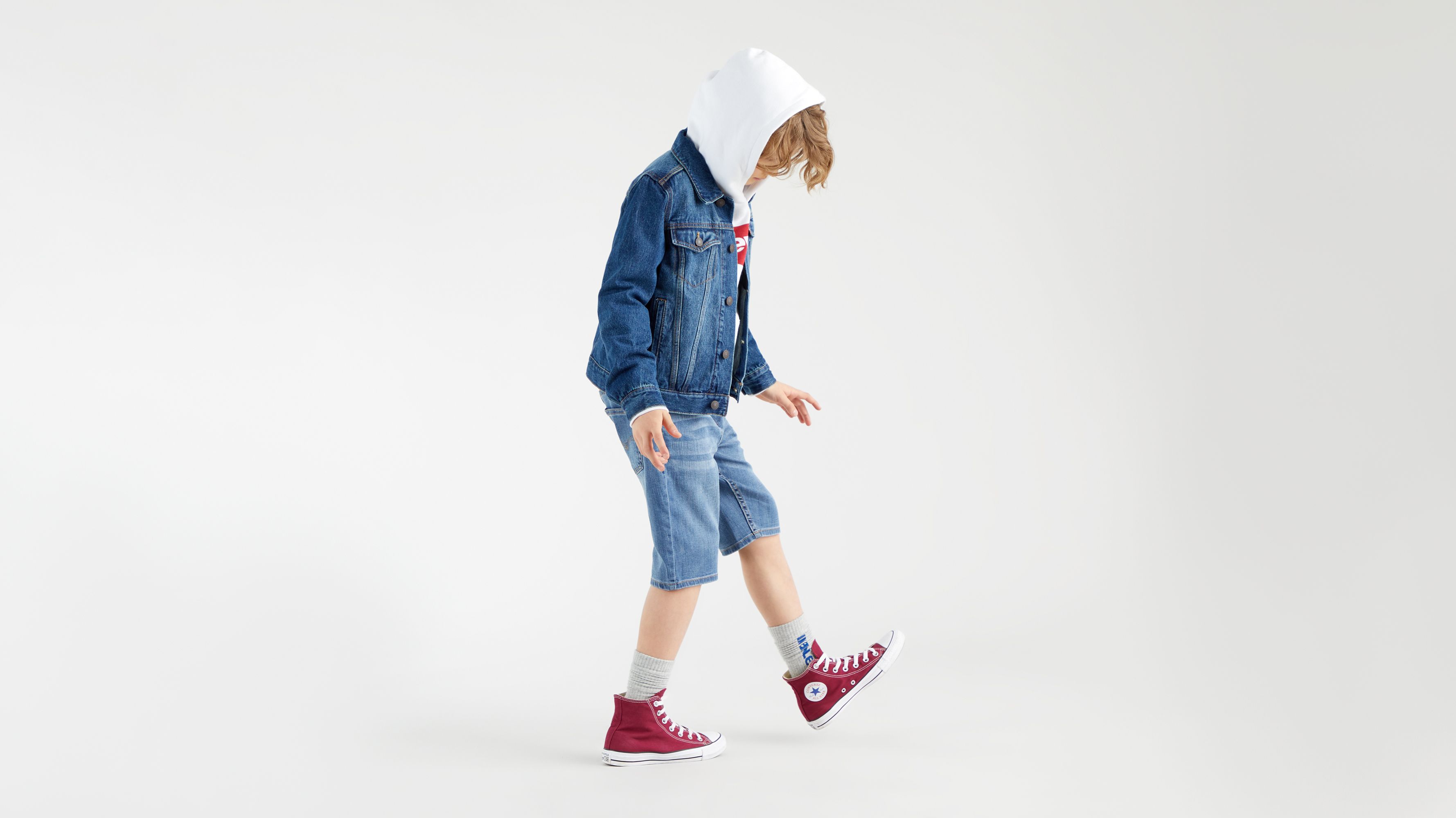 Veste Veste Trucker pour adolescent - Bristol - Bleu