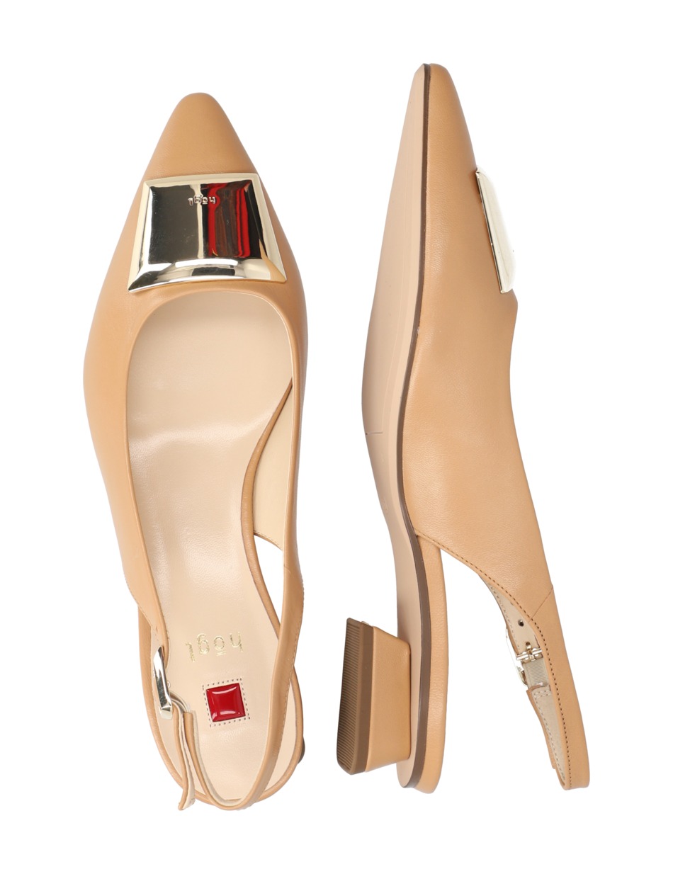 Glattleder Slingpumps