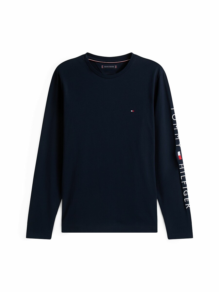 TOMMY HILFIGER<br>Camiseta de manga comprida com o logotipo Tommy