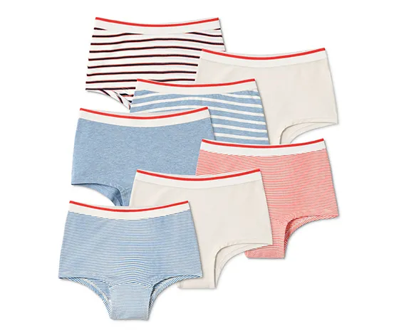 7 Mädchen-Pantys, blau