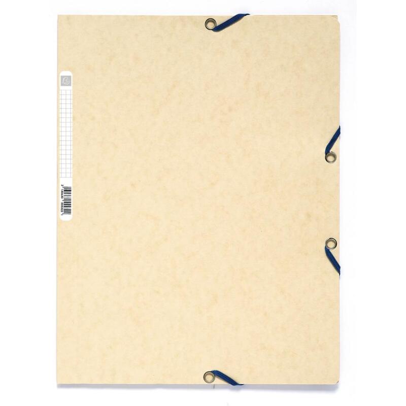 Chemise 3 rabats à élastiques carte lustrée 400g/m2 ® - A4 - Couleurs assorties pastel