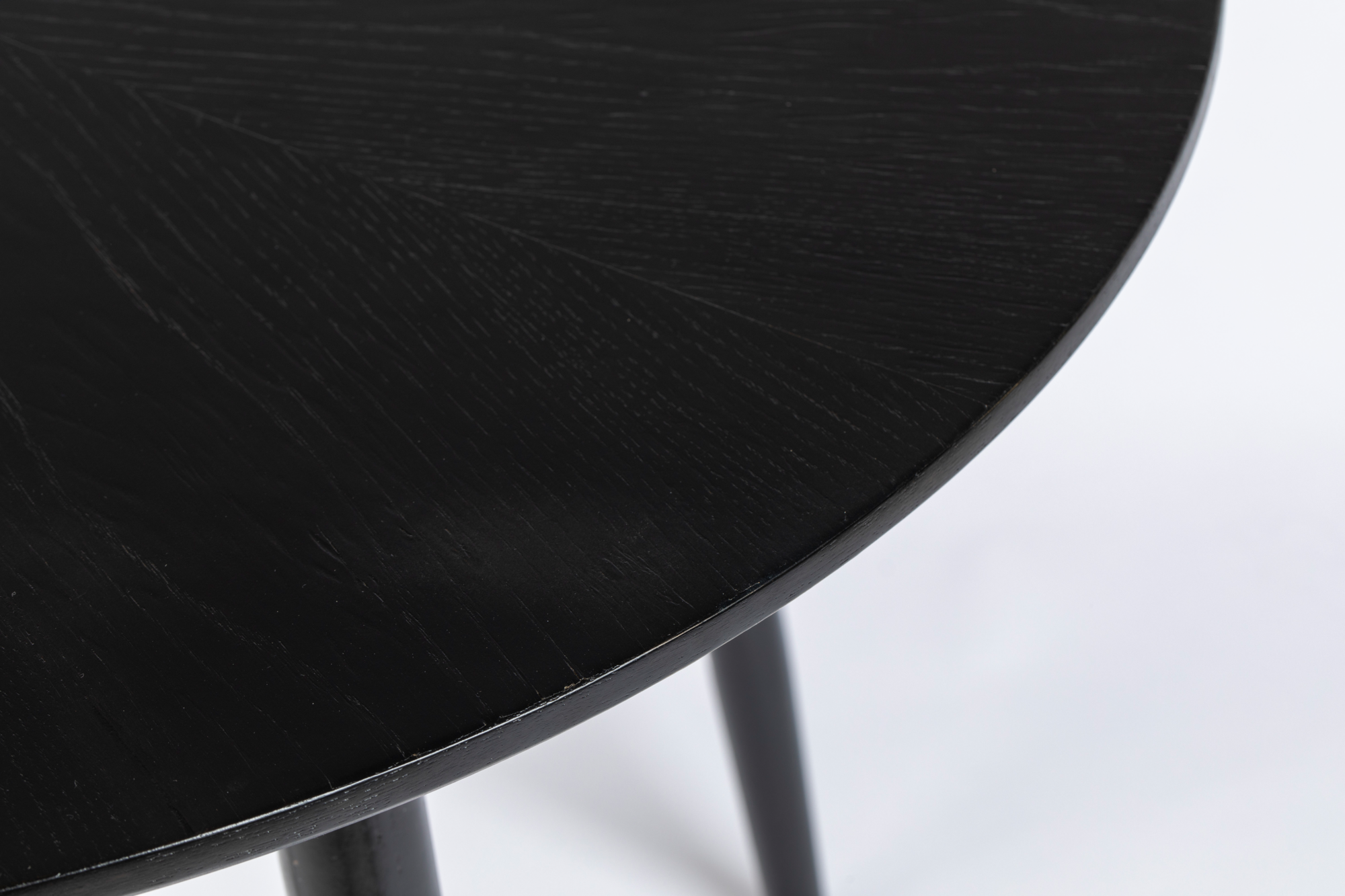 Eettafel Fabio zwart rond 120 cm