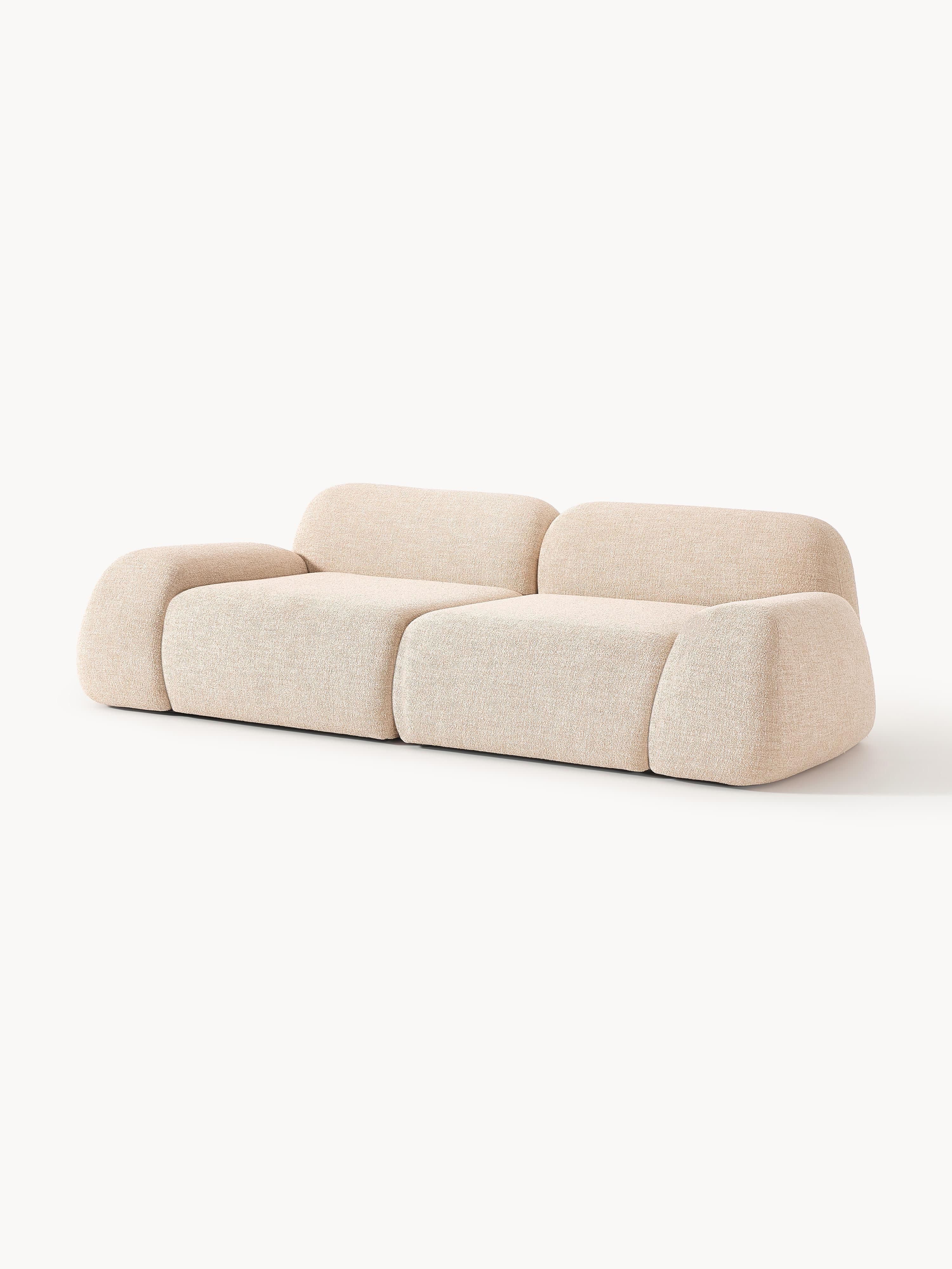 Modulaire bank Wolke (3-zits) van bouclé
