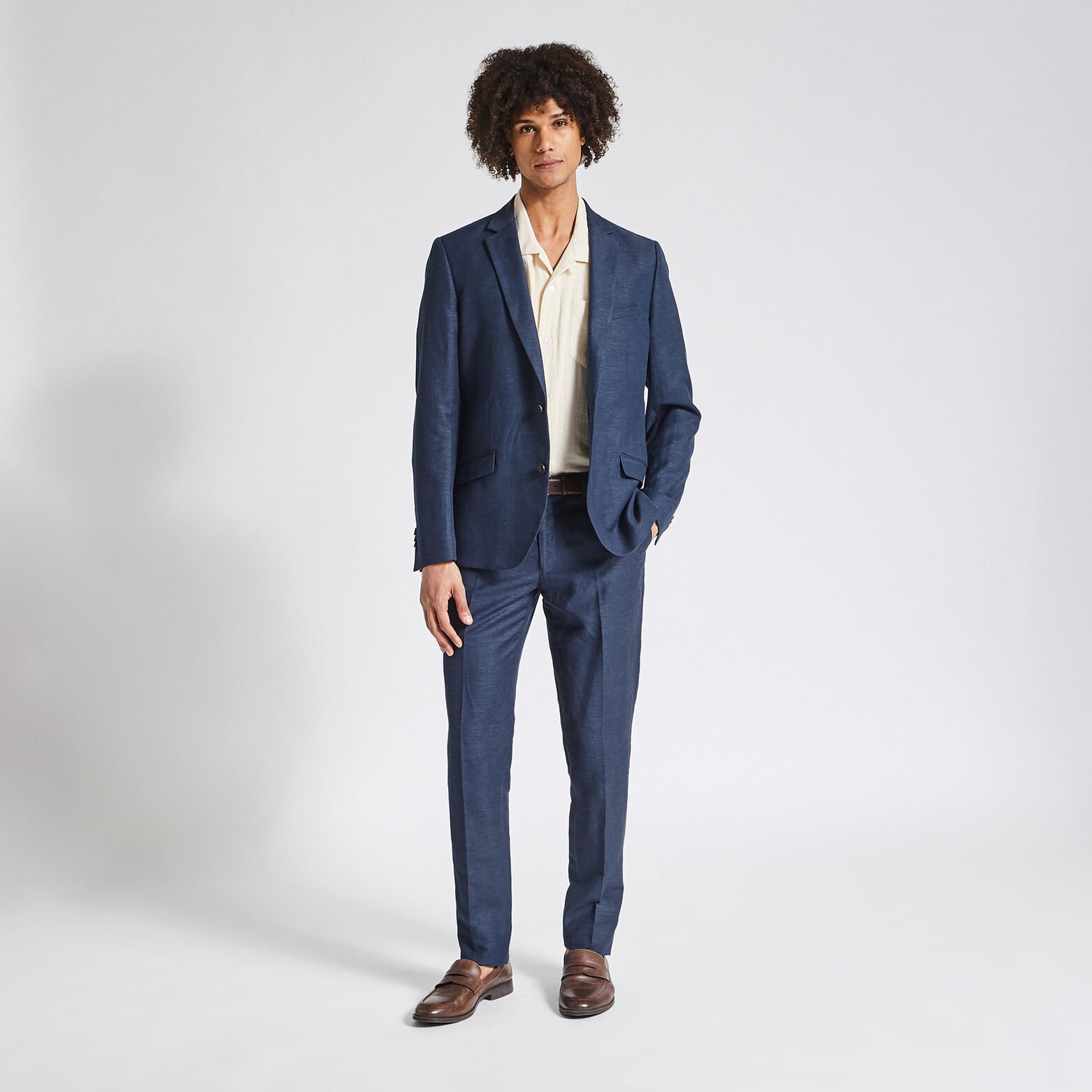 Veste de costume slim Bleu