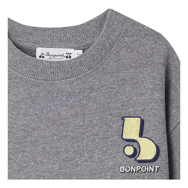 Bonpoint Sweat Tonino Logo | Gris anthracite