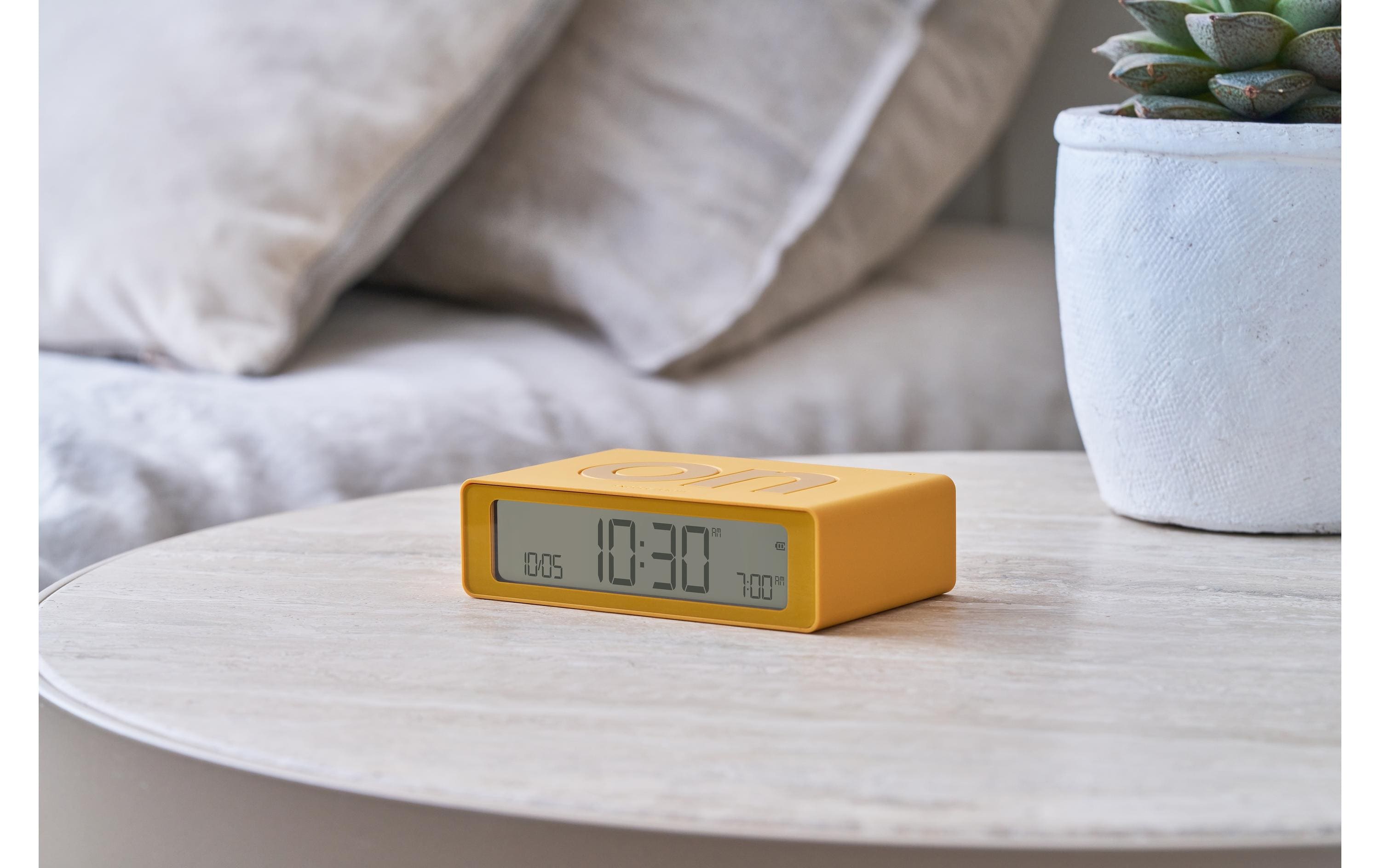 Digitalwecker Flip Mini GelbMini LCD-Wecker mit Umkehrfunktion (On/Off)