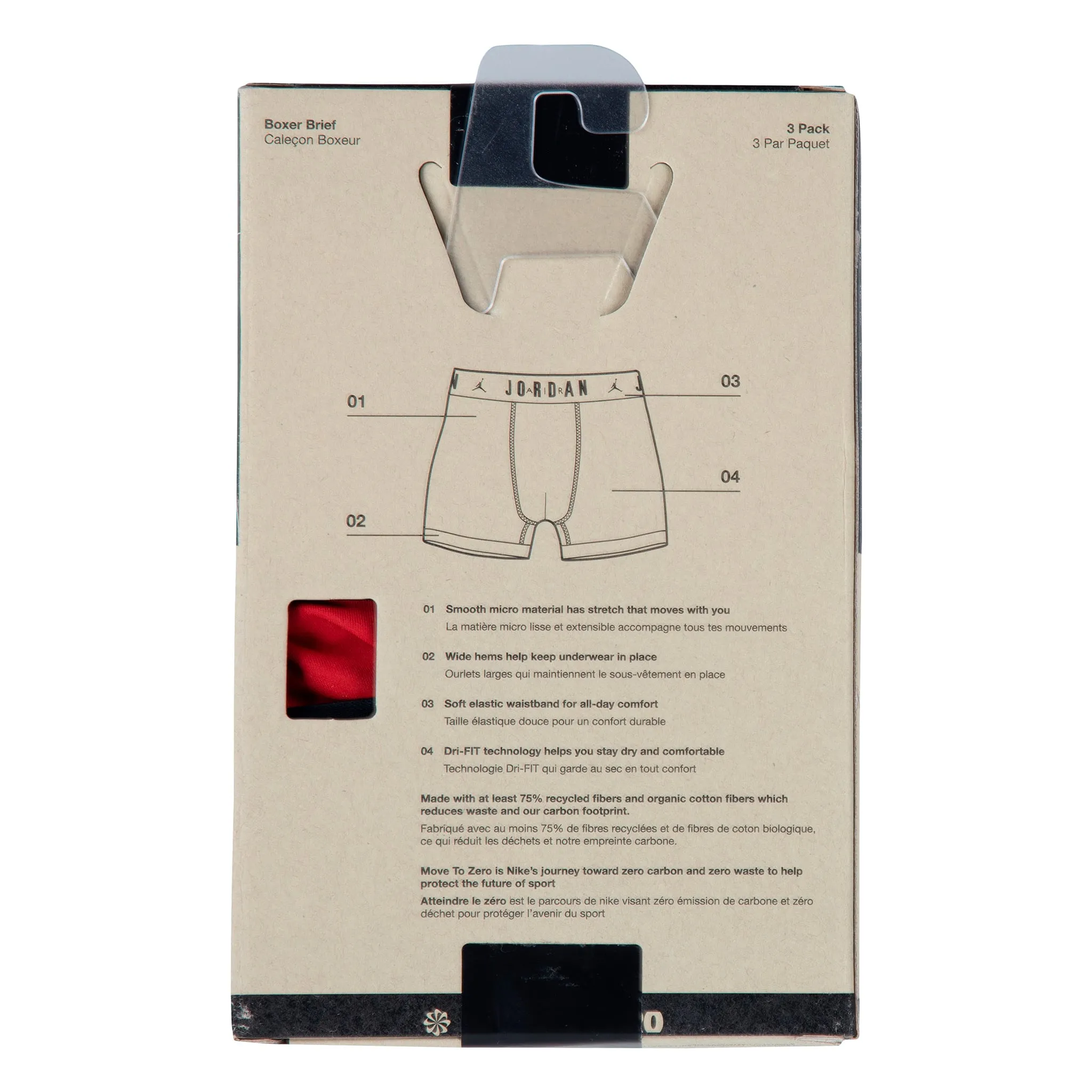 Jordan Boxers Flight DRI-FIT Paquet de 3 8-20ans