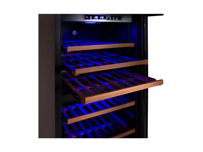 Kibernetik Weinklimaschrank Bodega BWS140 Schwarz, Rechts Freistehender Weinschrank