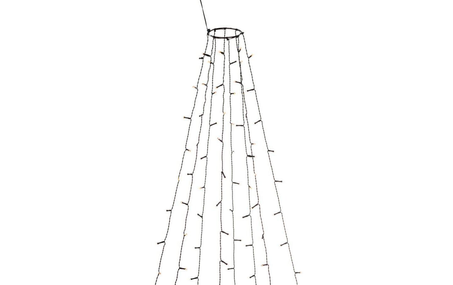 LED-Baummantel 2.4 m Schwarz, mit Funkel-Effekt, OutdoorLED Weihnachtsbaumbeleuchtung