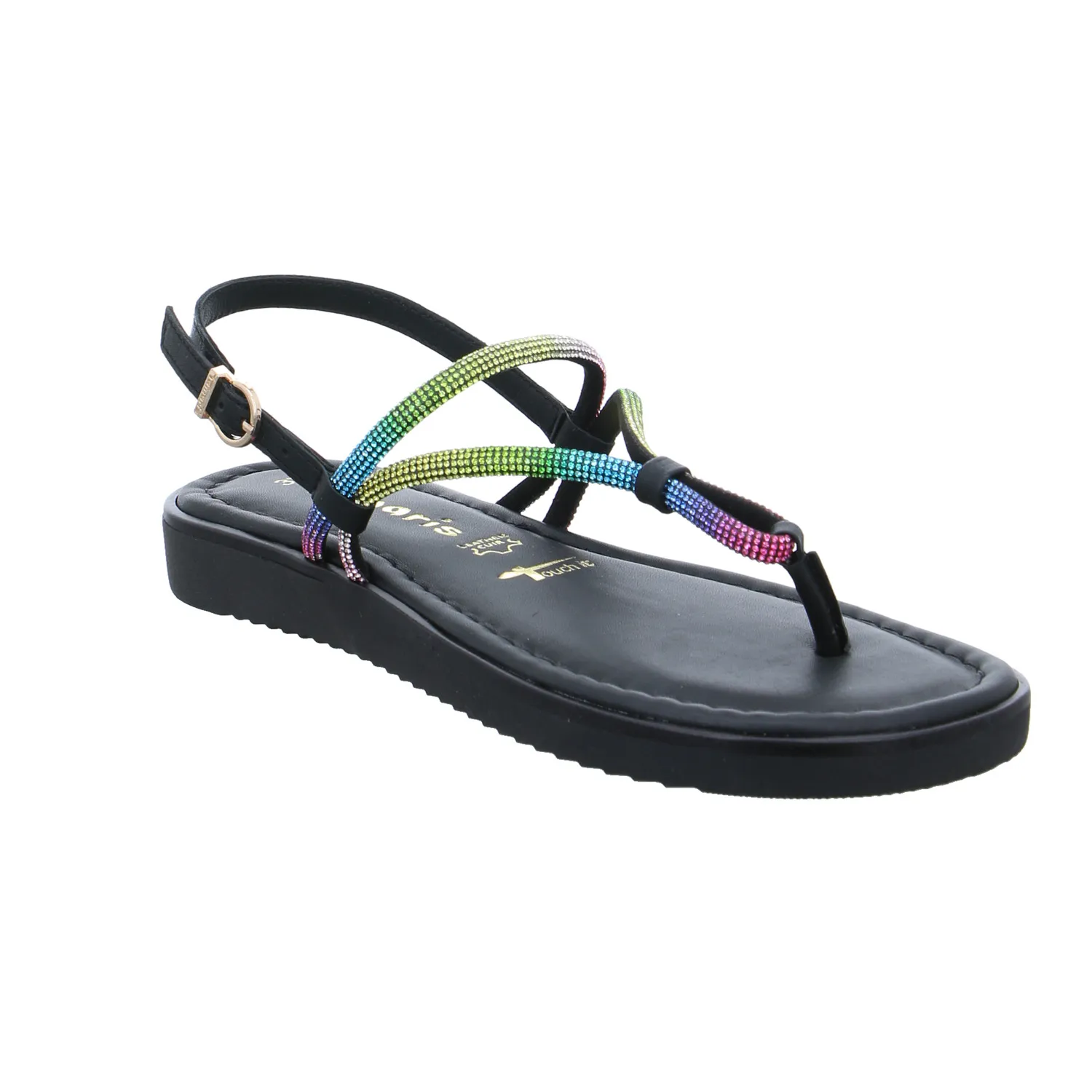 TAMARIS Sandalette Schwarz Leder