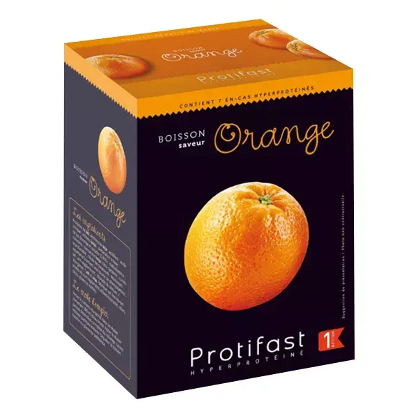 Protifast Sobremesa de Laranja com Alto Teor de Proteína - 7 sachês
