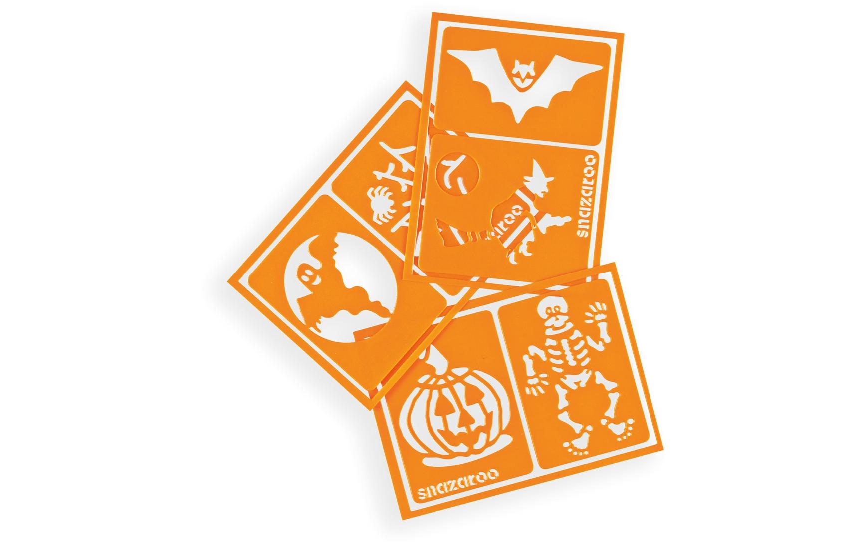 Zubehör Schablonen Halloween, 6 StückHalloween Schablonen 6er Set