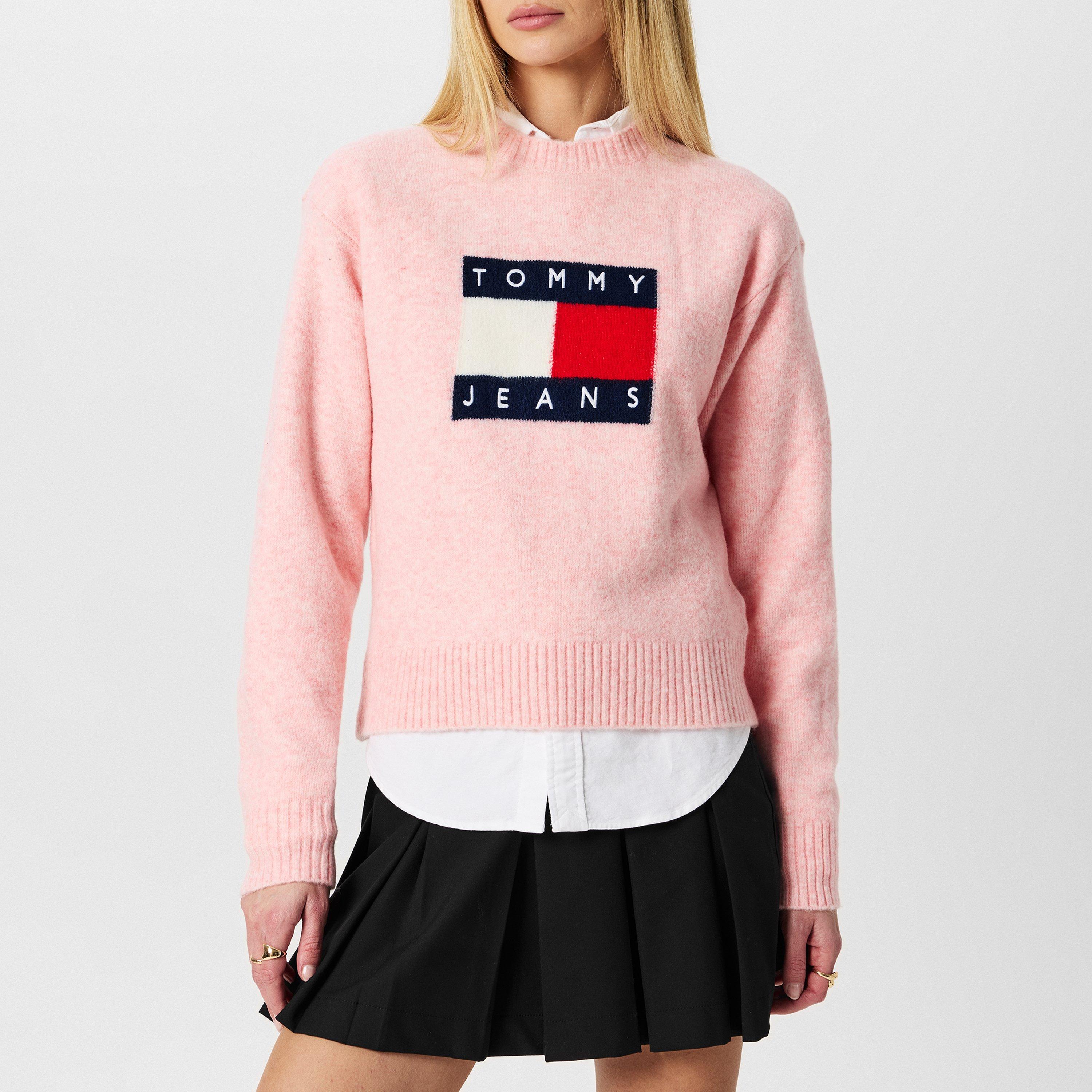 Tommy Jeans Melange Flag Pull Over Sweater