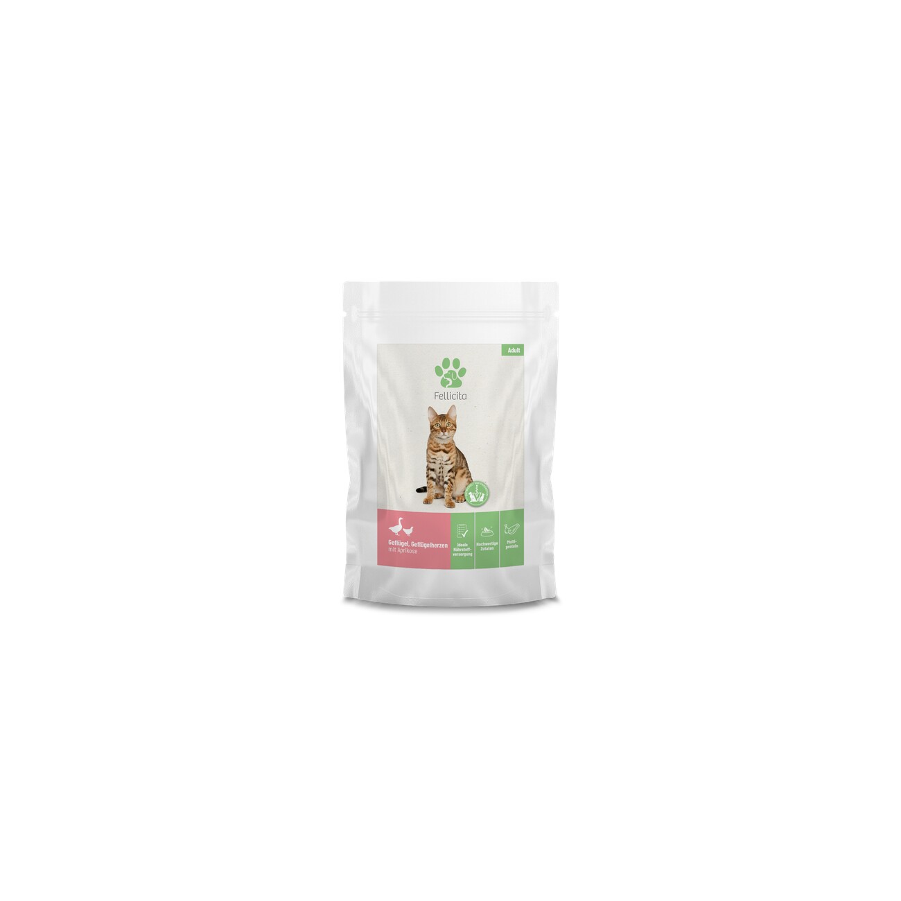 Fellicita Geflügel & Geflügelherzen 12x 95g Frischebeutel