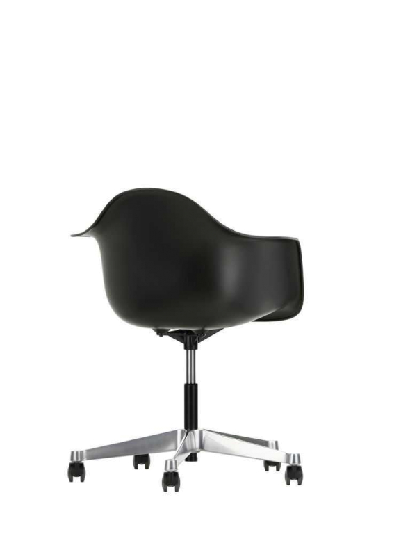 Vitra Eames PACC stoel, draaibaar met wielen zwart