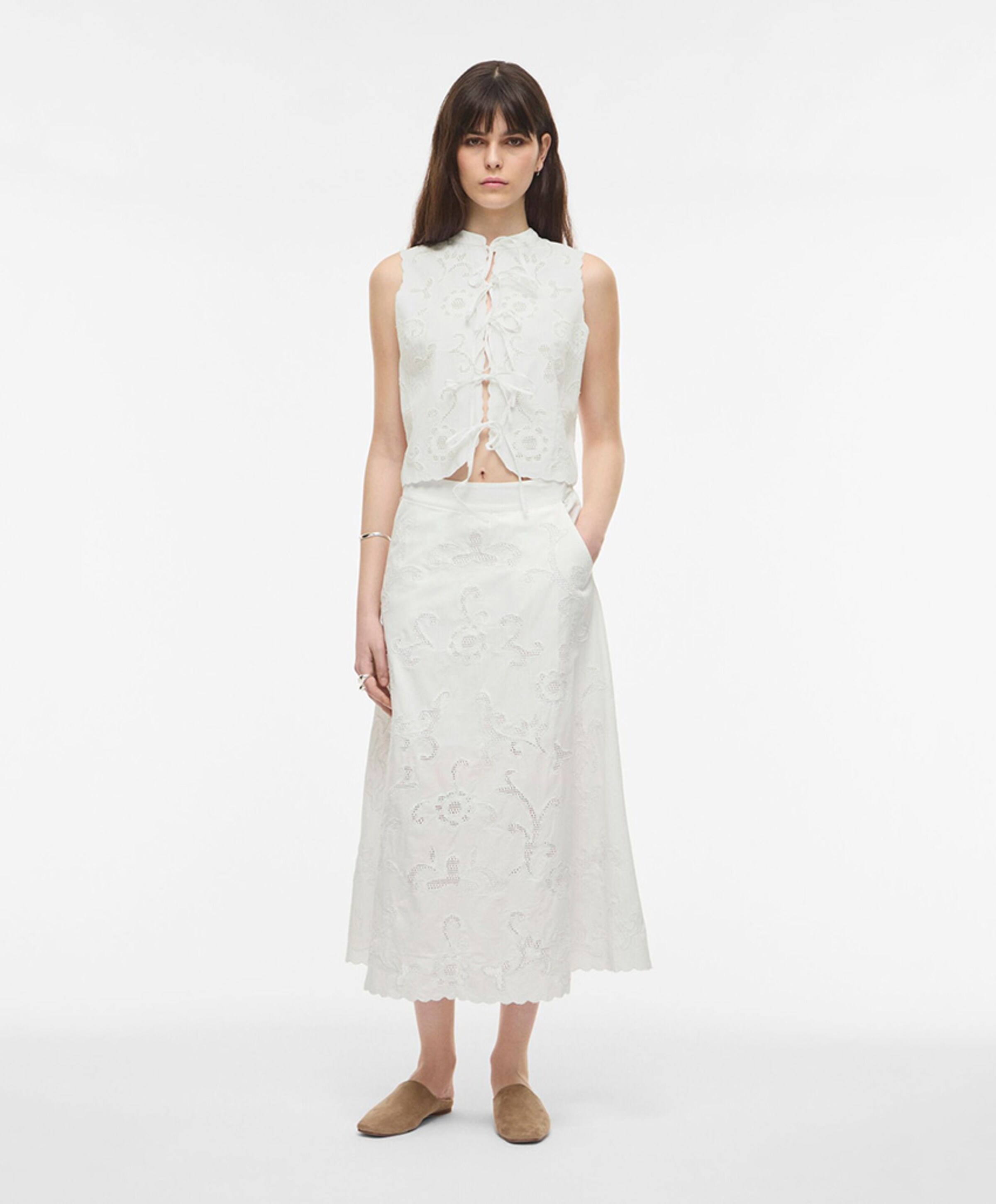 Rouge Edit Dames rok ecru