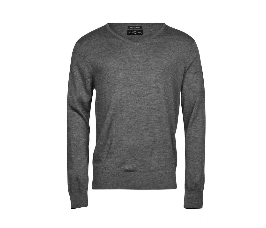 TEE JAYS TJ6001 - Pull Col V en Laine Mérinos Italienne