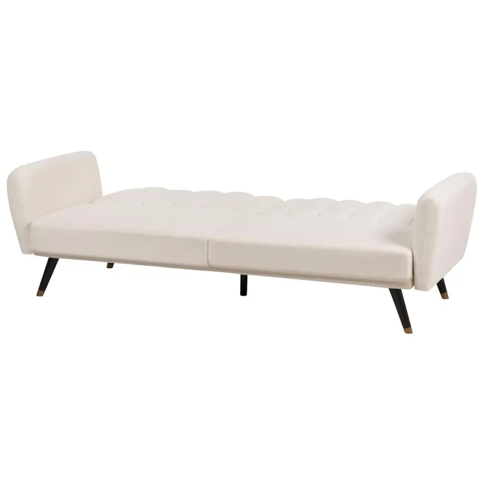 VIMMERBY - Slaapbank - Lichtbeige - Polyester