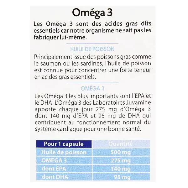 Juvamine Saúde Cardiovascular Ômega 3 45 cápsulas