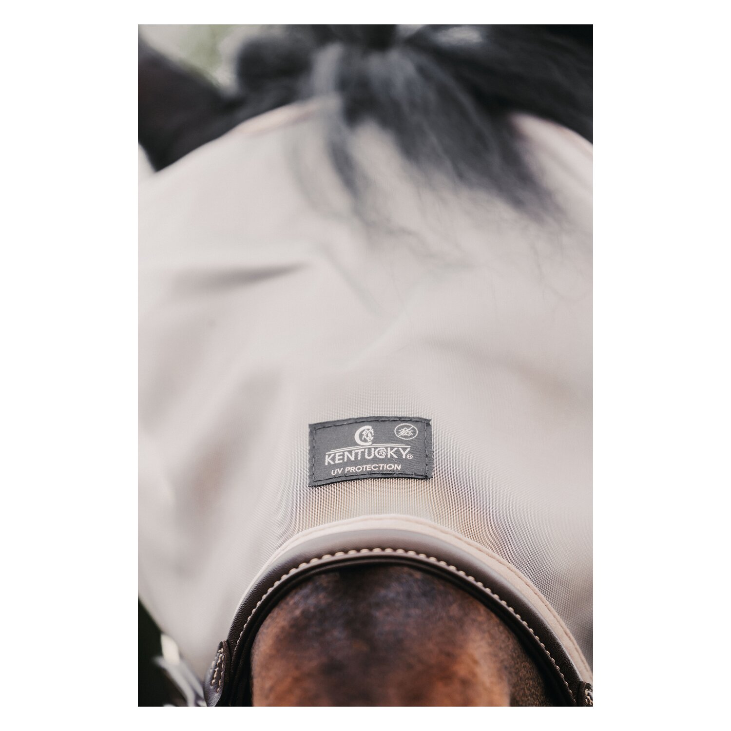KENTUCKY Fliegenmaske Classic ohne Ohren  - beige
