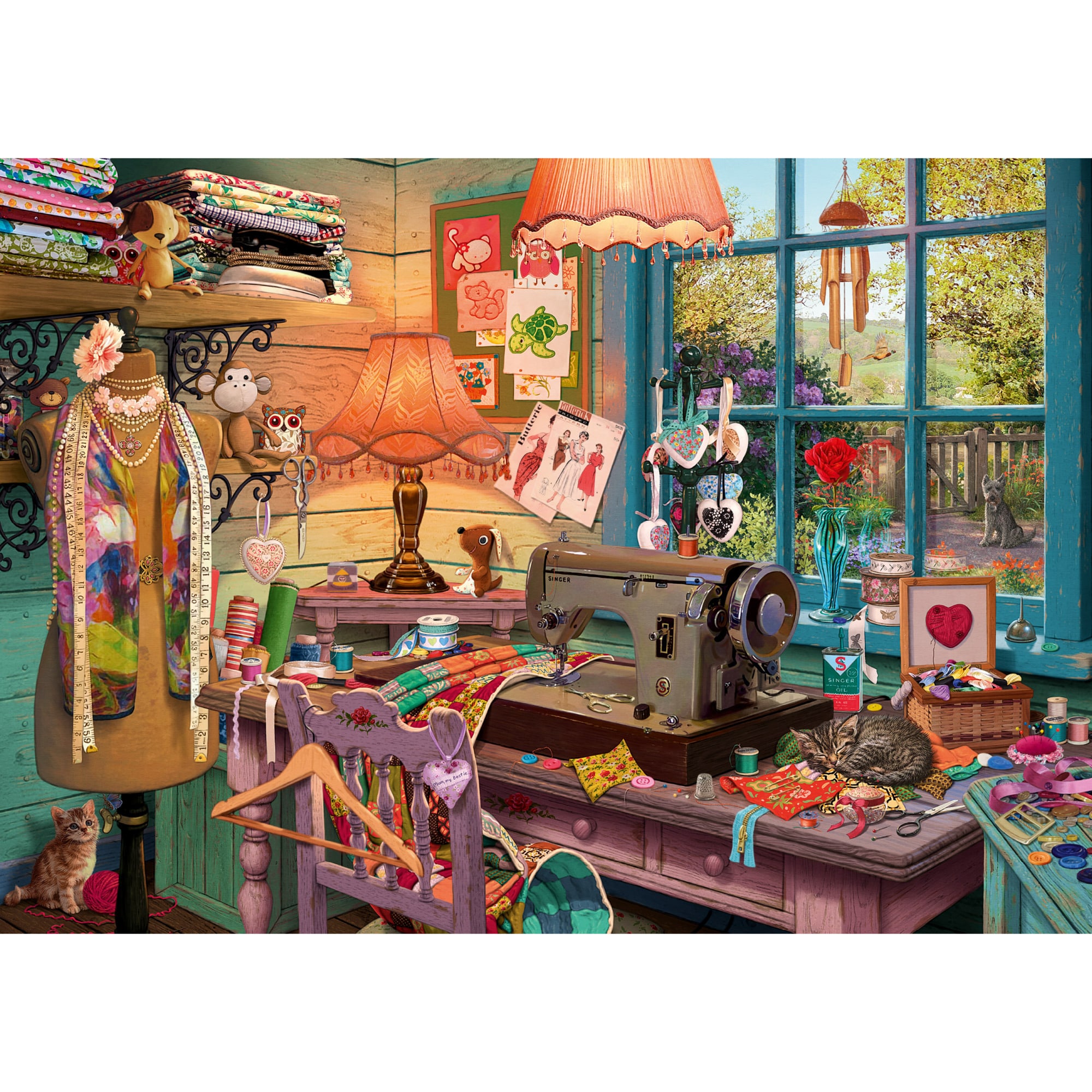 Schmidt Spiele Puzzle Steve Read: Secret Puzzles - Im Nähzimmer