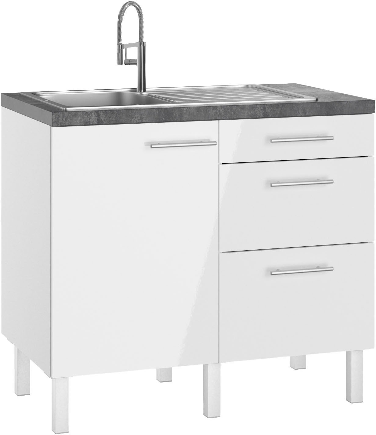 OPTIFIT Pantryküche »Lilly« Breite 100 cm