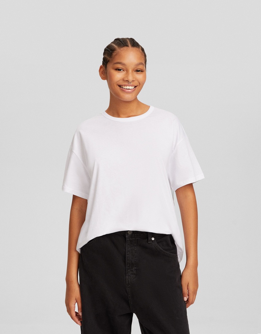 Camiseta de manga curta oversized