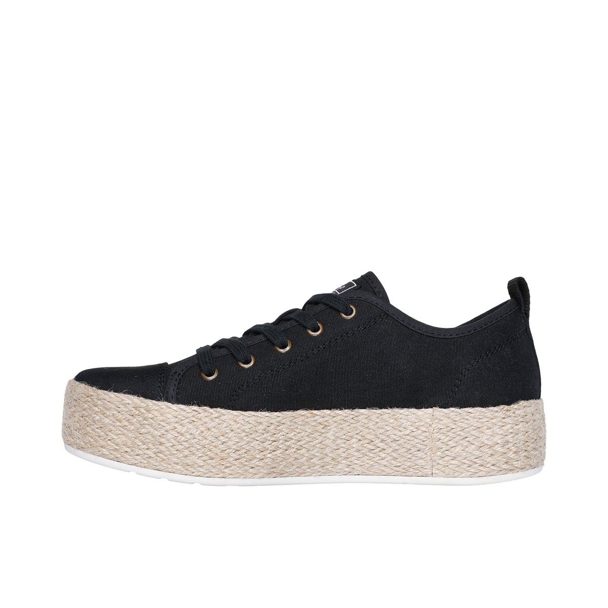 BOBS BY SKECHERS-Bobs_sesame-Espadrilles - Talon plat - Noir