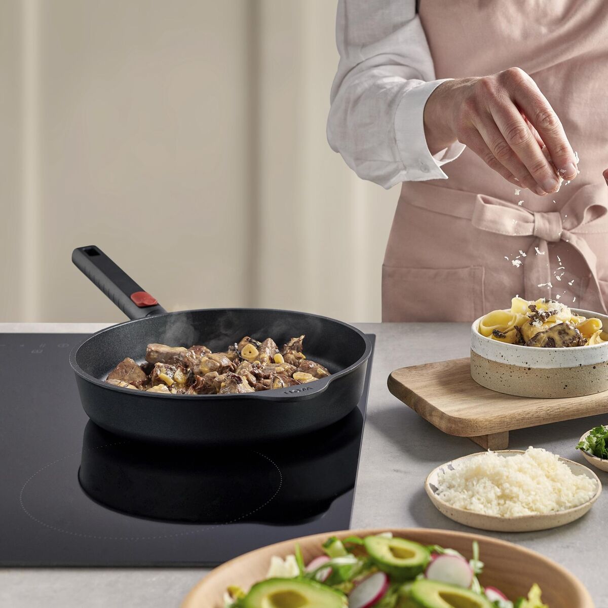 Woll Eco Logic QXR stekepanne 28 cm med avtagbart håndtak