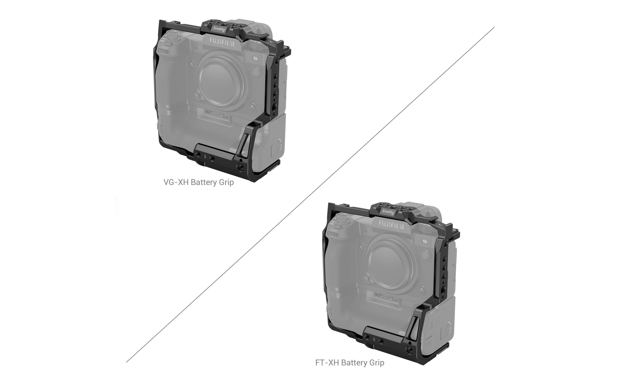 Cage für Fujifilm X-H2S mit Batteriegriff<br>Multifunktionshalterung für FUJIFILM X-H2S mit FT-XH / VG-XH Batteriegriff